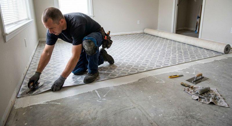 Sheet Linoleum Installation in Belmont, NC