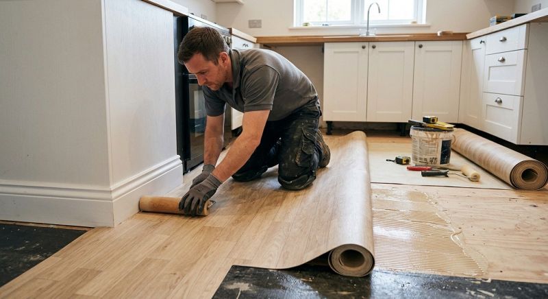 Sheet Linoleum Installation in York, SC